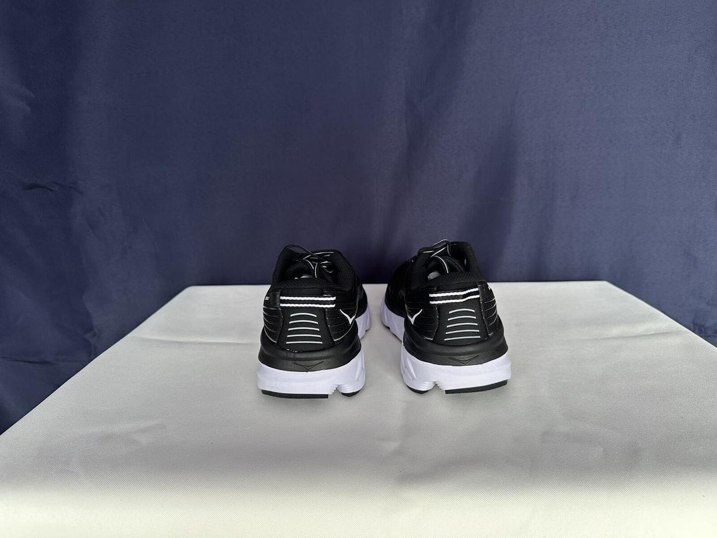 Size 7.5- Hoka Women Bondi 7 Black White Running Shoes Sneaker
