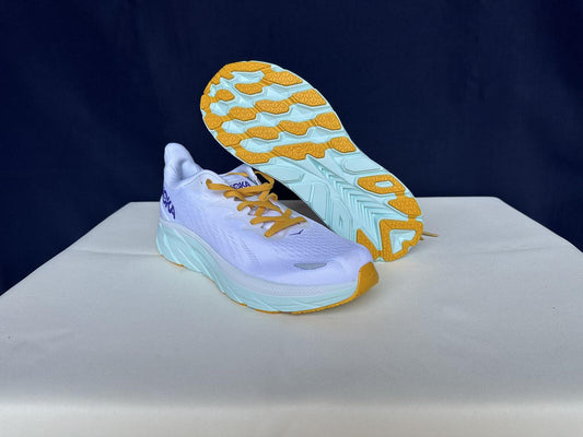 Size 10.5B- Hoka Women Clifton 8 Blanc De Blanc Women Sneakers Shoes