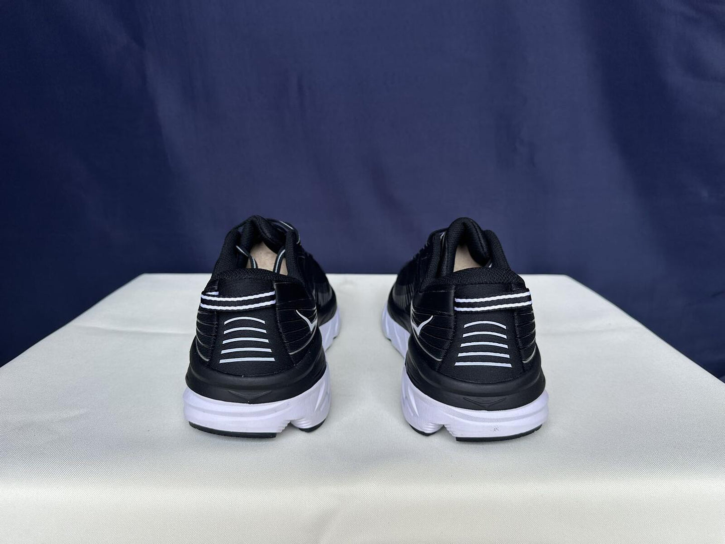 Size 7.5- Hoka Women Bondi 7 Black White Running Shoes Sneaker