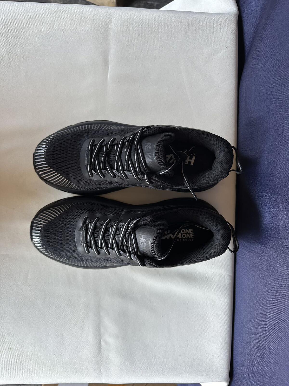Size 8.5 - Hoka Men Bondi 7 Black Black Running Shoes Sneakers