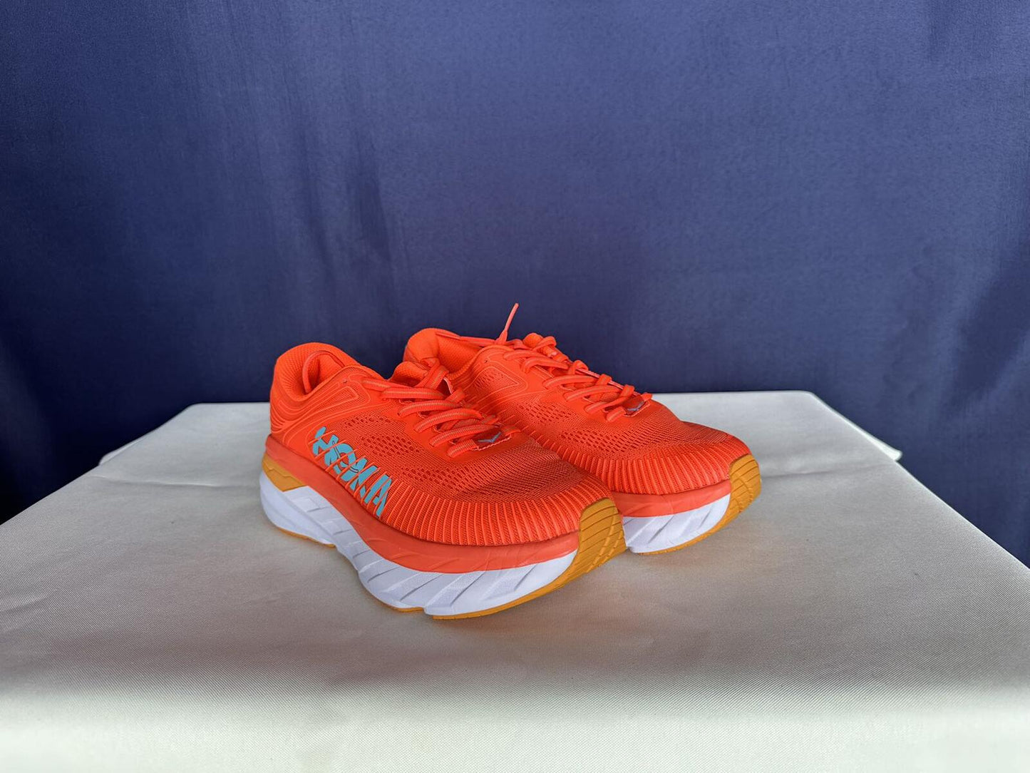 Size 8 - Hoka Women Bondi 7 Camellia/Coastal Shade Sneakers