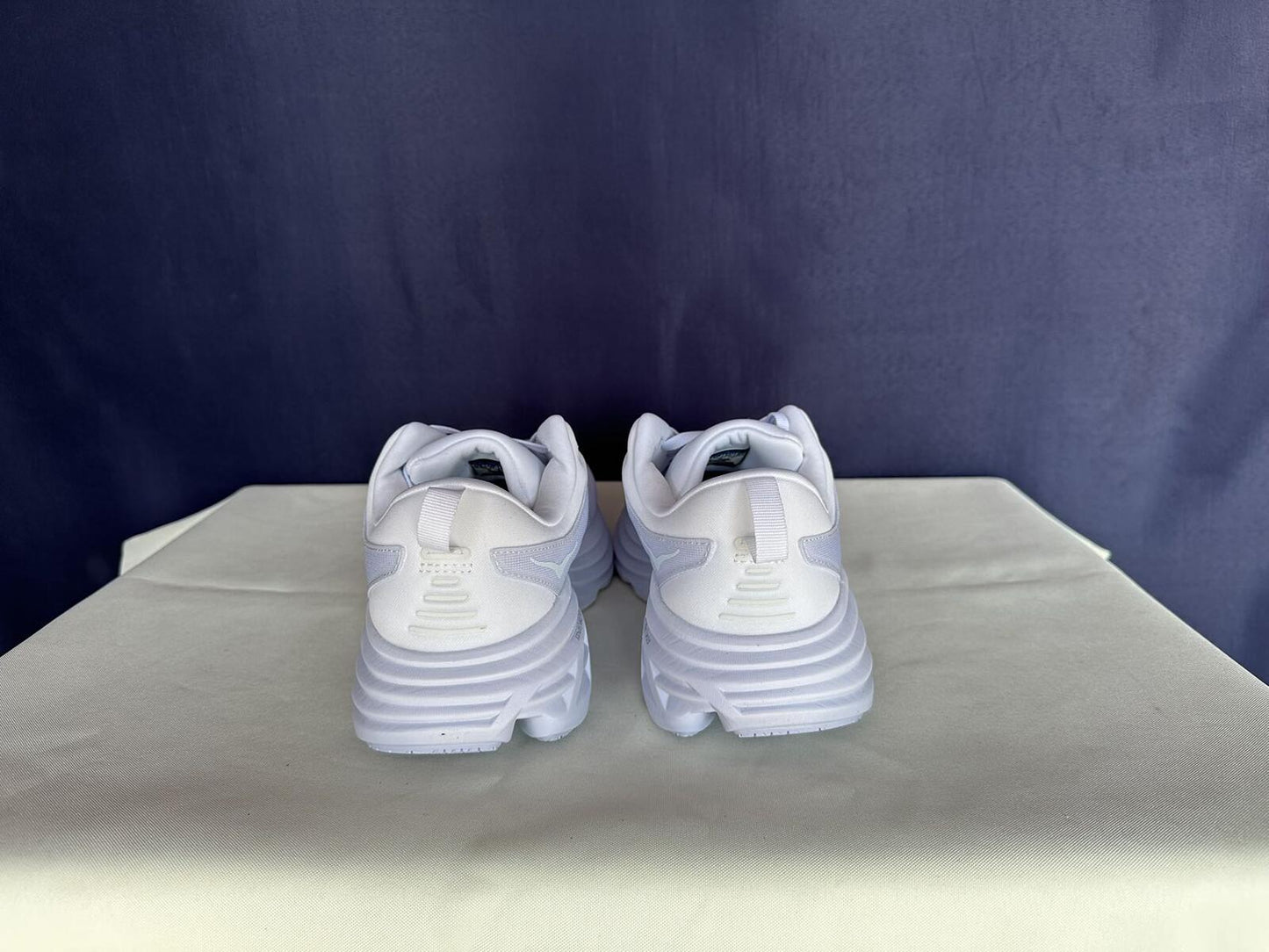 Size 10.5D - Hoka Men Bondi 8 White/White Mens Sneakers Shoes