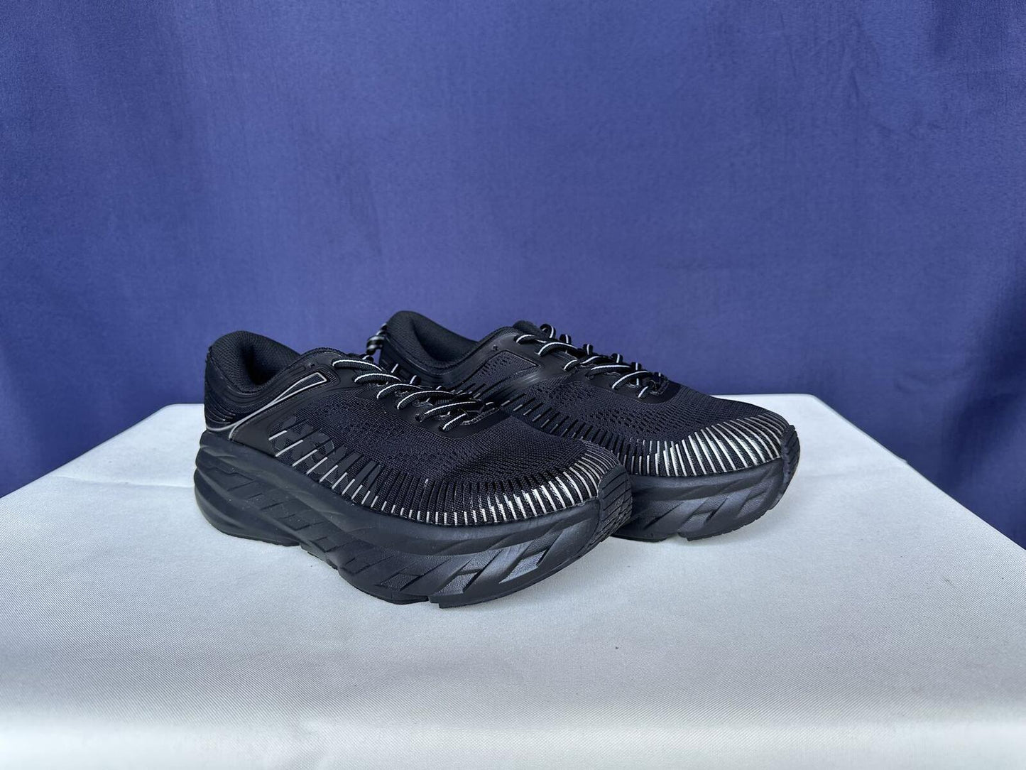 Size 9.5- Hoka Women Bondi 7 Black Black Running Shoes Sneakers