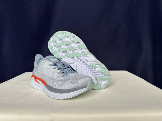 Size 10.5B - Hoka Women Clifton 8 Blue Fog/Plein Air Sneakers