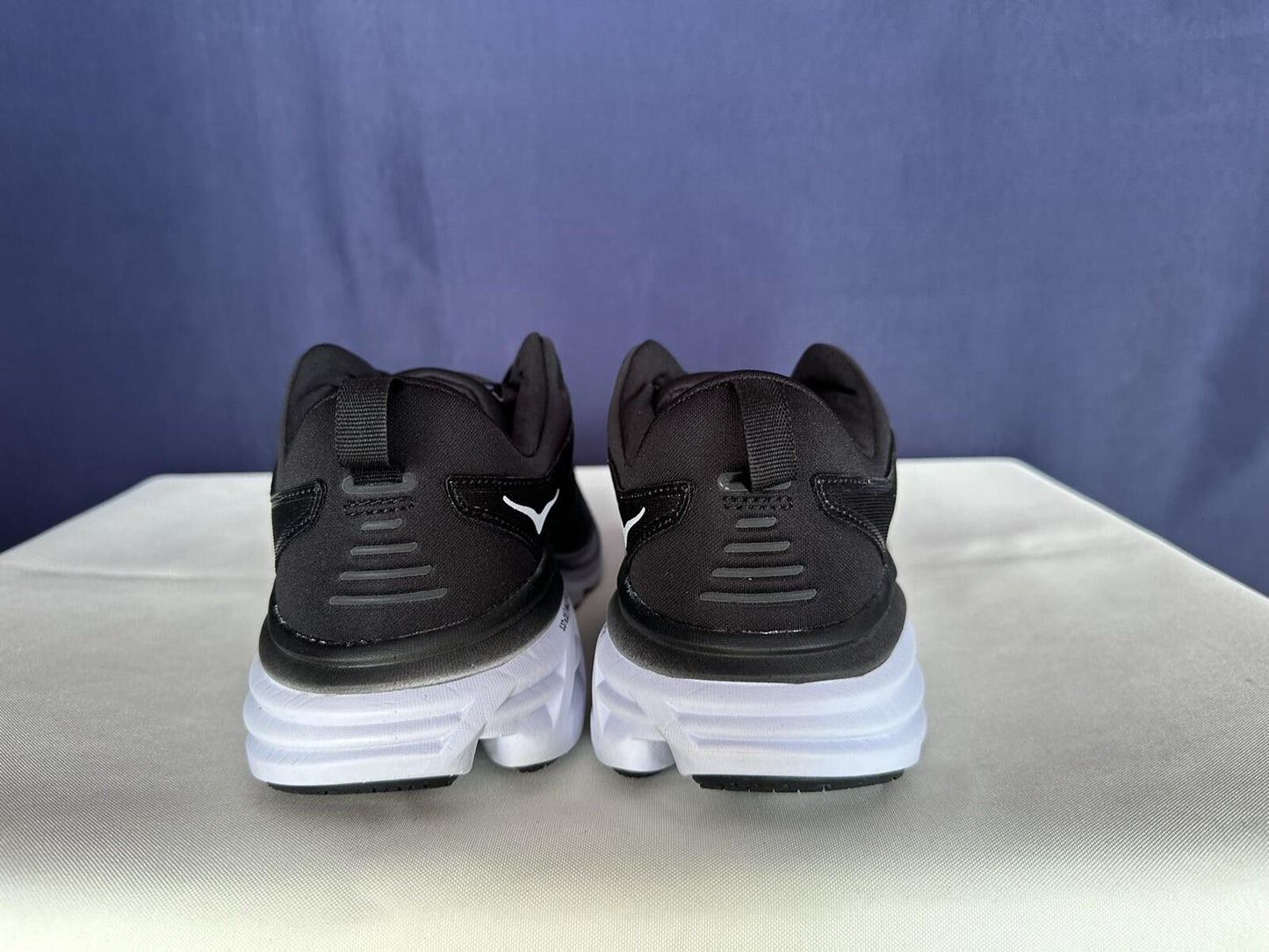 Size 11B - Hoka Women Bondi 8 Black/White Womens Sneakers Shoes