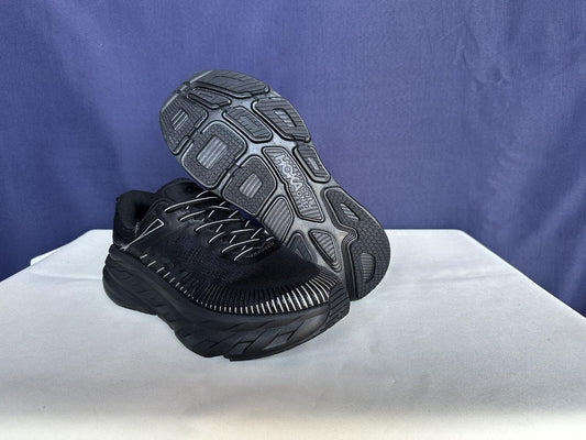 Size 8.5 - Hoka Men Bondi 7 Black Black Running Shoes Sneakers