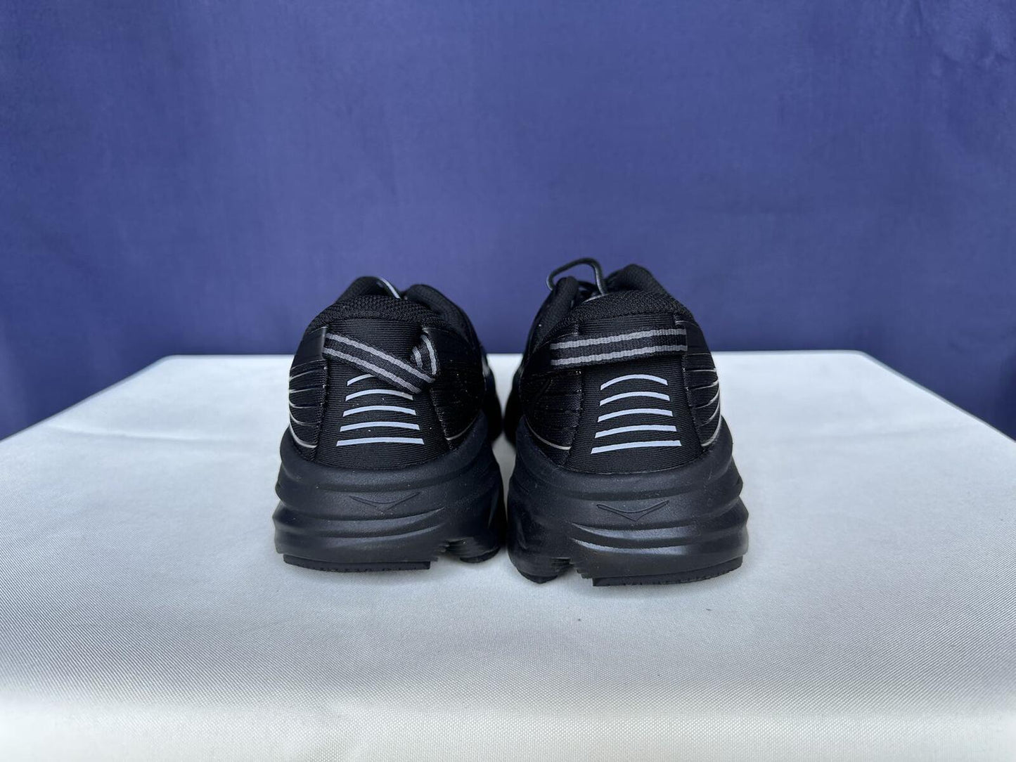 Size 9.5- Hoka Women Bondi 7 Black Black Running Shoes Sneakers