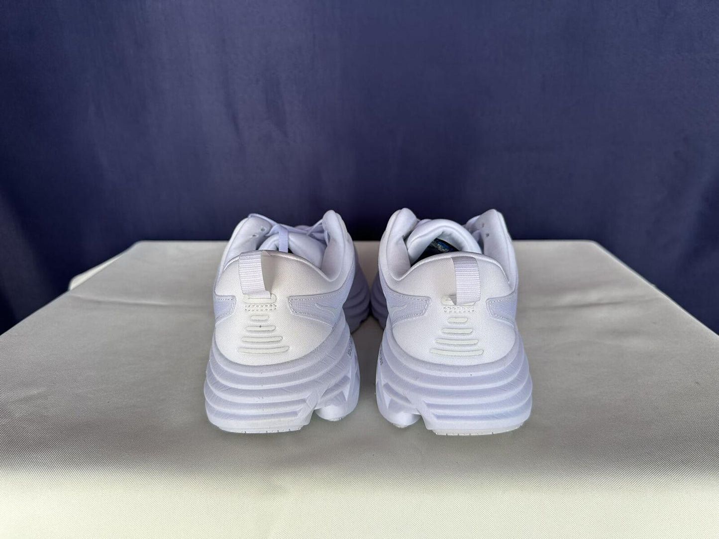 Size 10.5B - Hoka Women Bondi 8 White/White Womens Sneakers Shoes