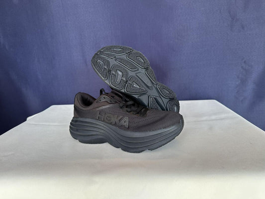 Size 6B - Hoka Women Bondi 8 Black Running Shoes Sneakers