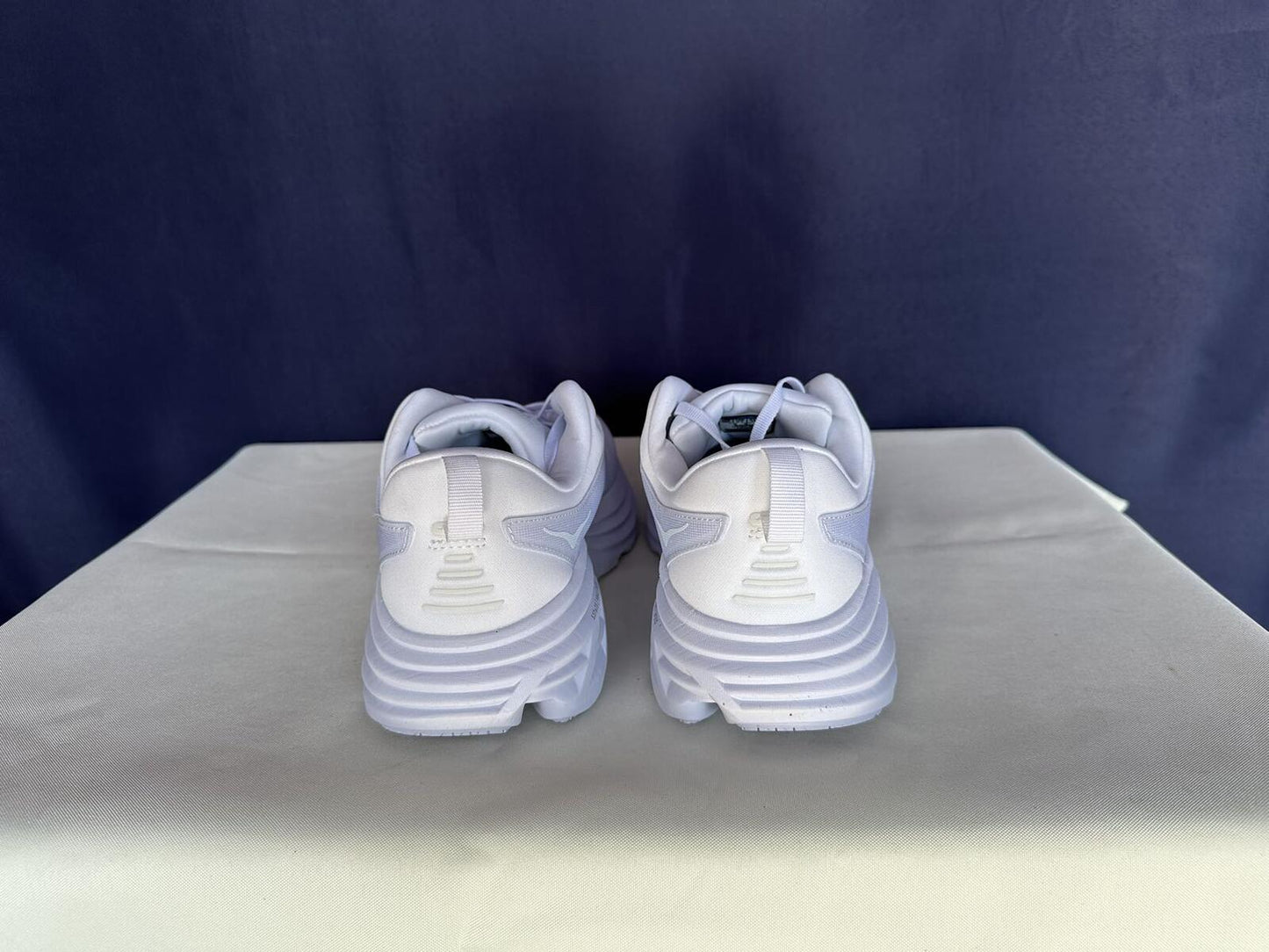 Size 10D - Hoka Men Bondi 8 White/White Mens Sneakers Shoes
