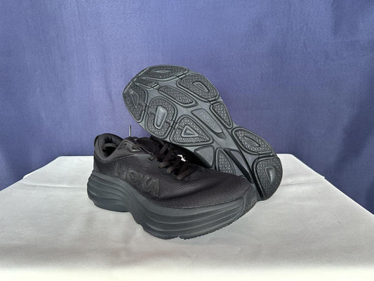 Size 10.5B - Hoka Women Bondi 8 Black Running Shoes Sneakers