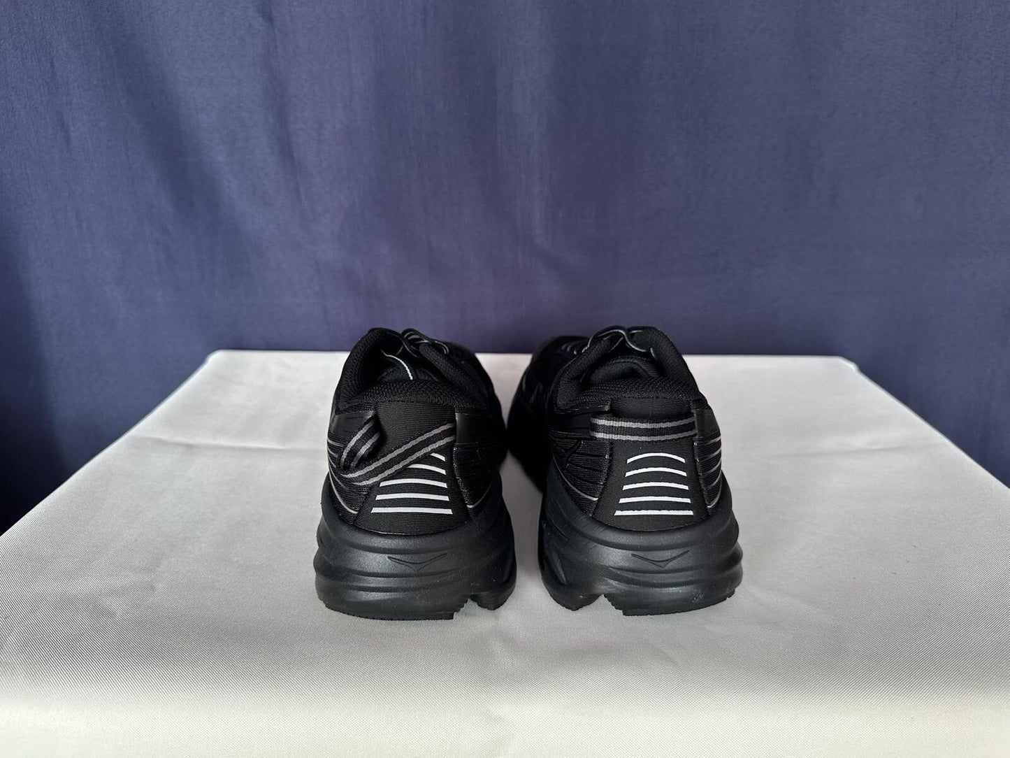 Size 10- Hoka Women Bondi 7 Black Black Running Shoes Sneakers