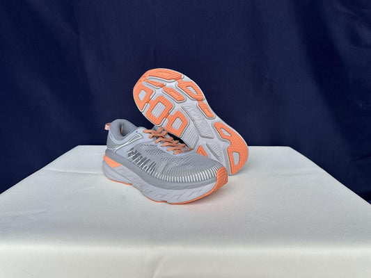 Size 8.5- Hoka Women Bondi 7 Harbor Mist Sharkskin Sneakers