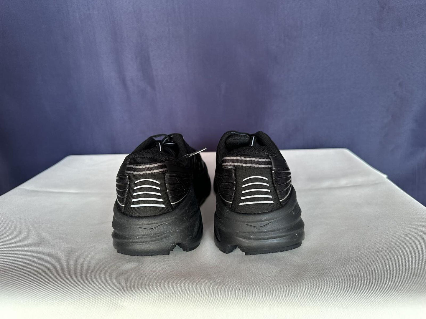 Size 8 - Hoka Women Bondi 7 Black Black Running Shoes Sneakers