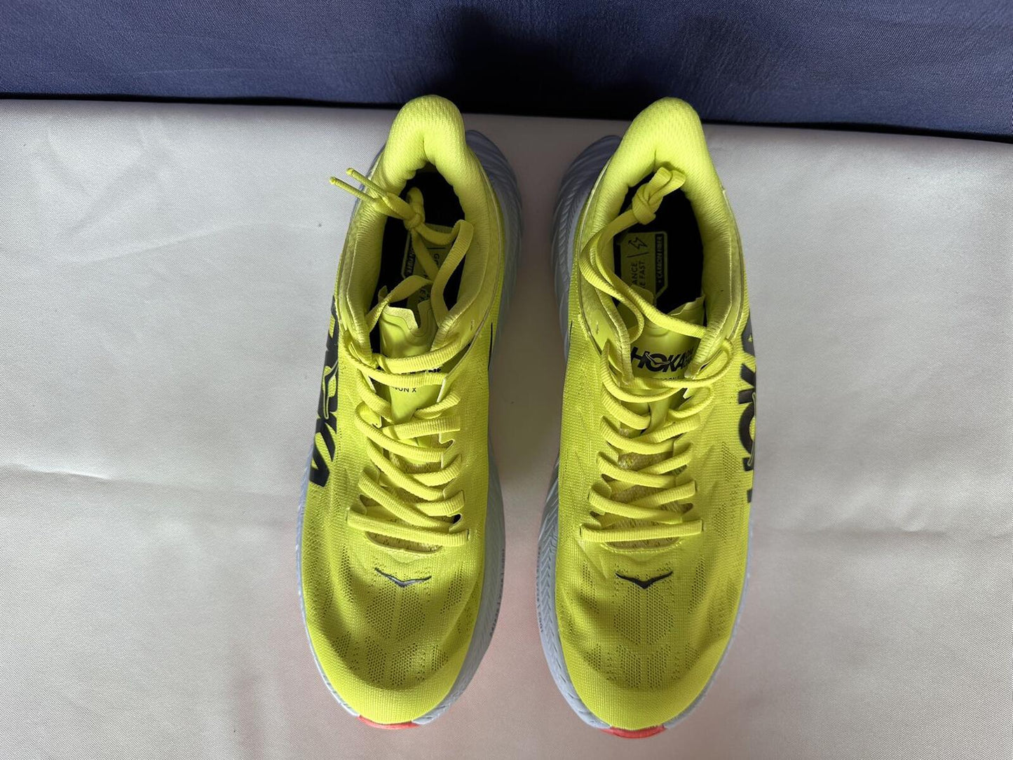 Size 8D -Hoka Men Carbon X 2 Evening Primrose Fiesta Sneakers