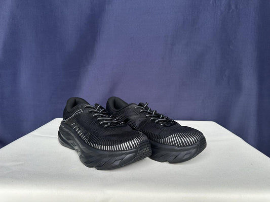 Size 10 - Hoka Women Bondi 7 Black Black Running Shoes Sneakers