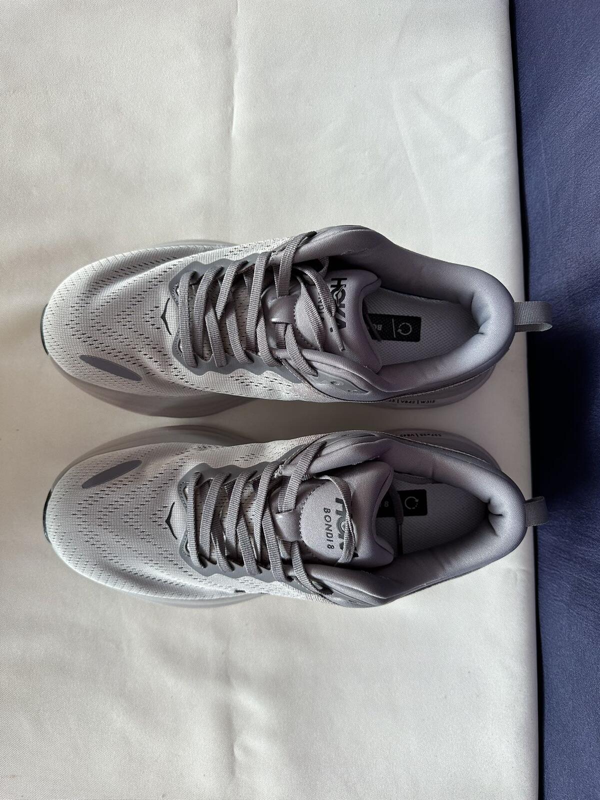 Size 8.5D - Hoka Men Bondi 8 Sharkskin Harbor Mist Sneakers