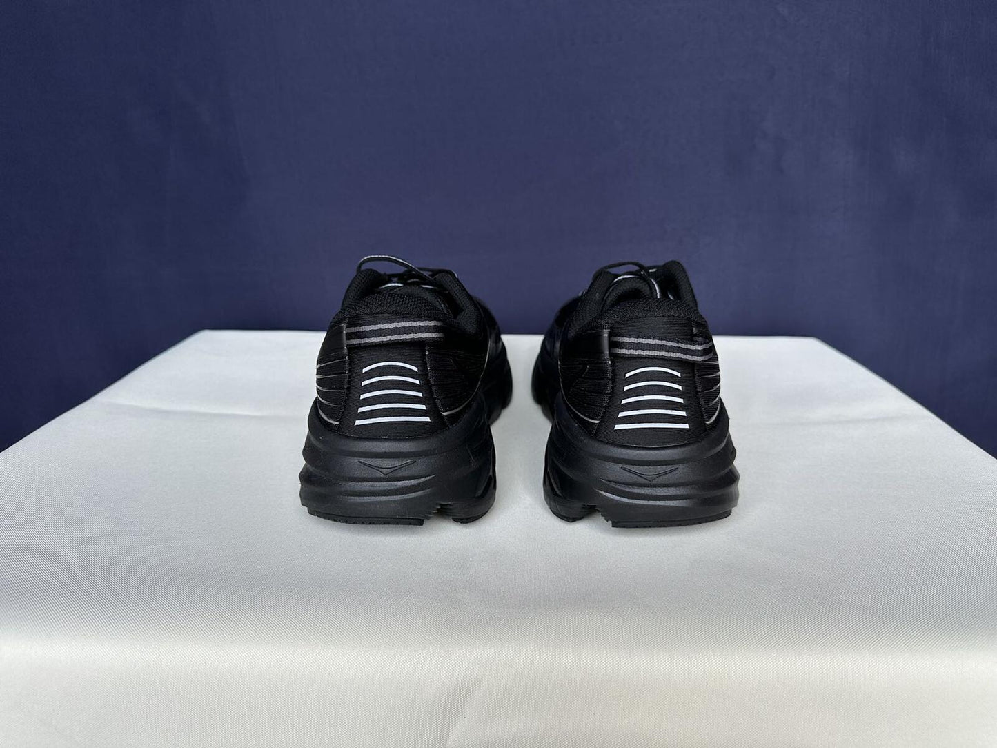 Size 11- Hoka Women Bondi 7 Black Black Running Shoes Sneakers