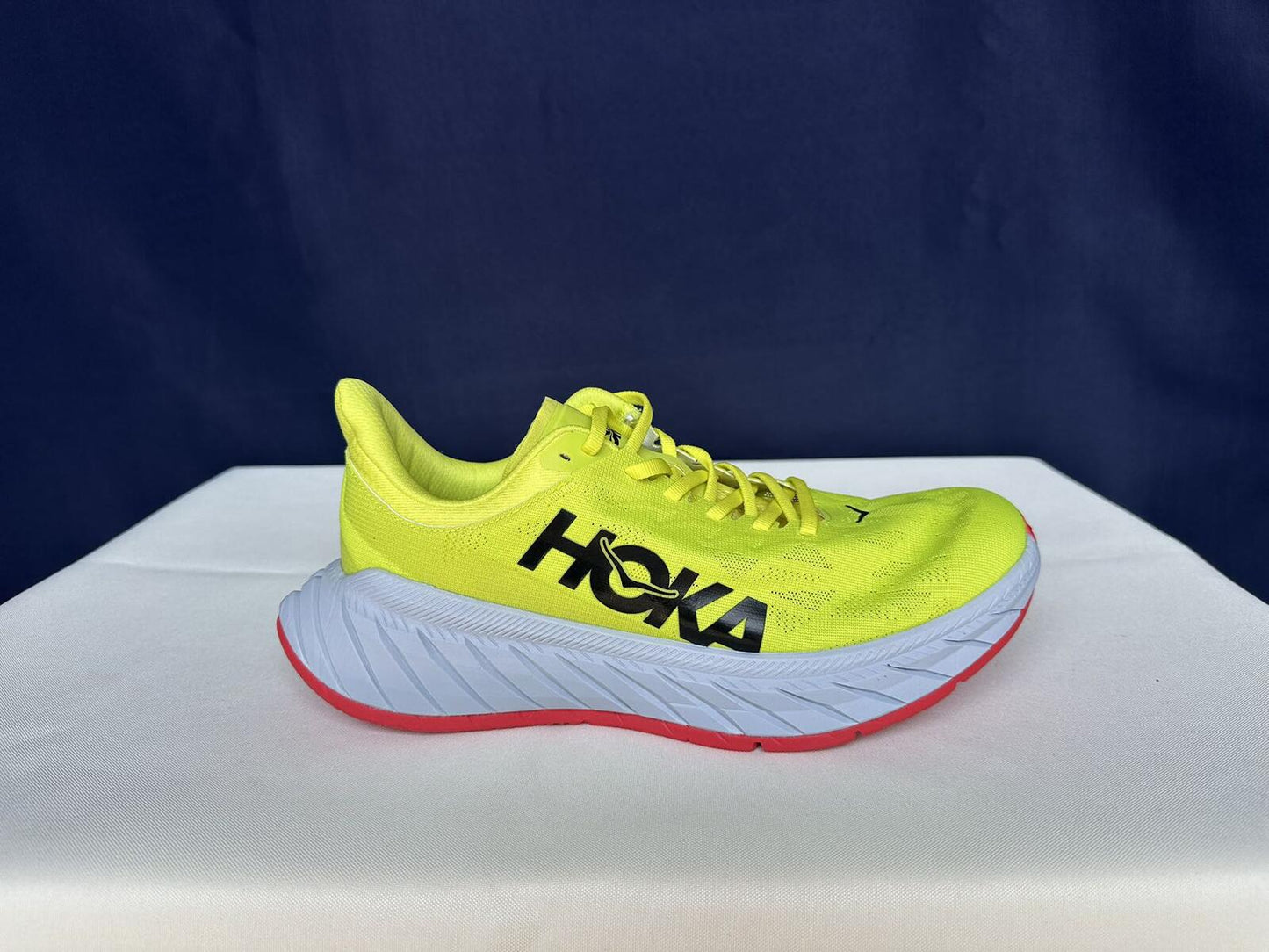 Size 8.5D-Hoka Men Carbon X 2 Evening Primrose Fiesta Sneakers