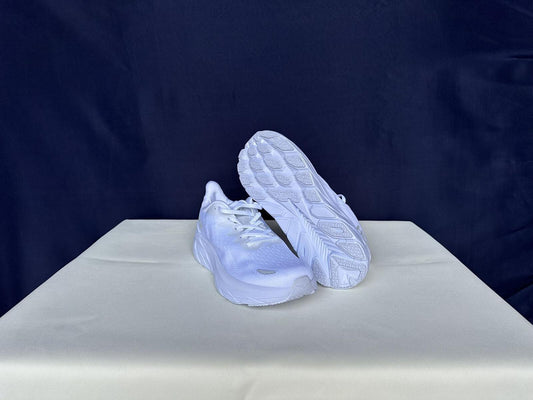 Size 8.5B- Hoka Women Clifton 8 White/White Run Sneakers Shoes