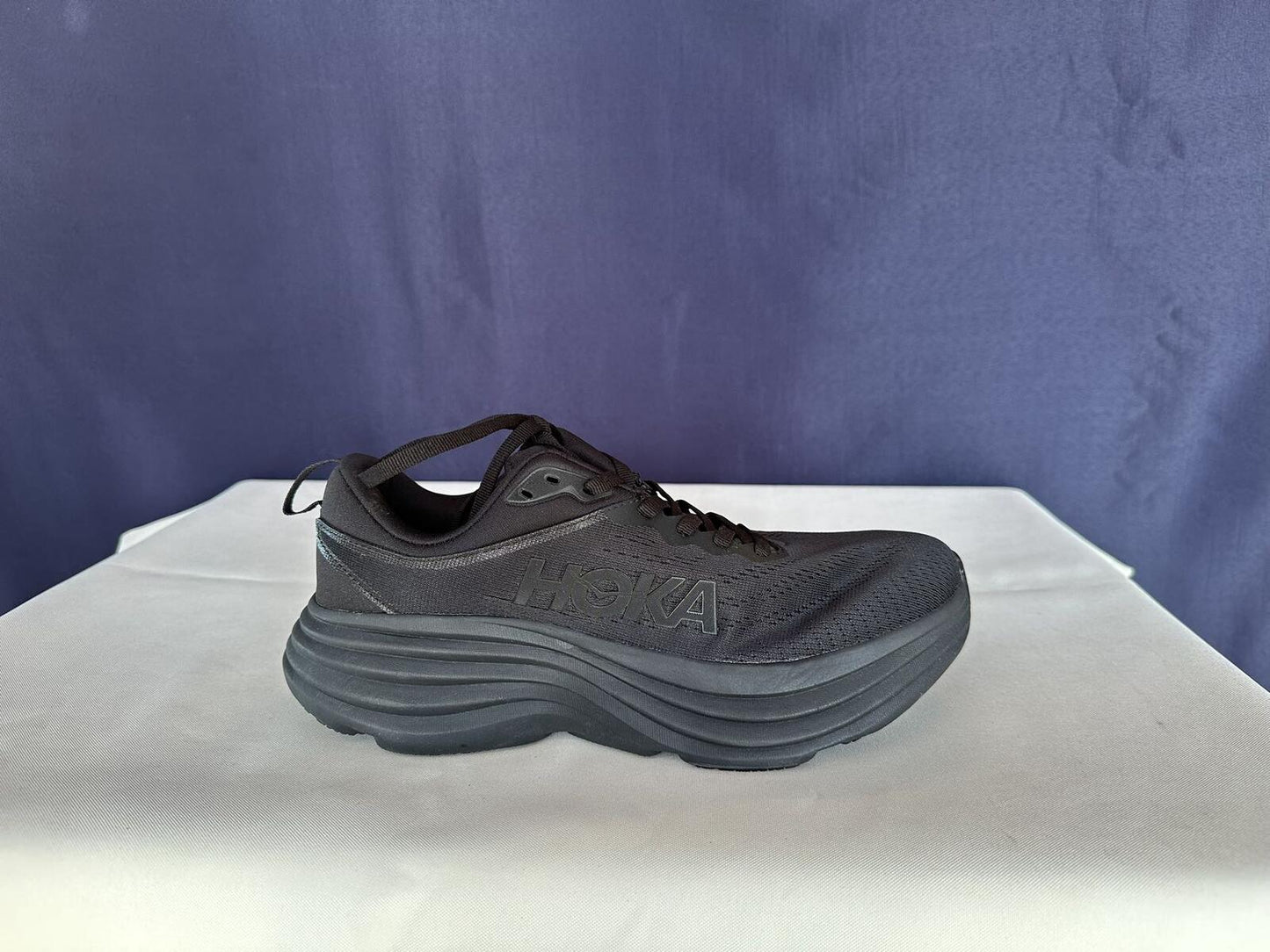Size 8.5B - Hoka Women Bondi 8 Black Running Shoes Sneakers
