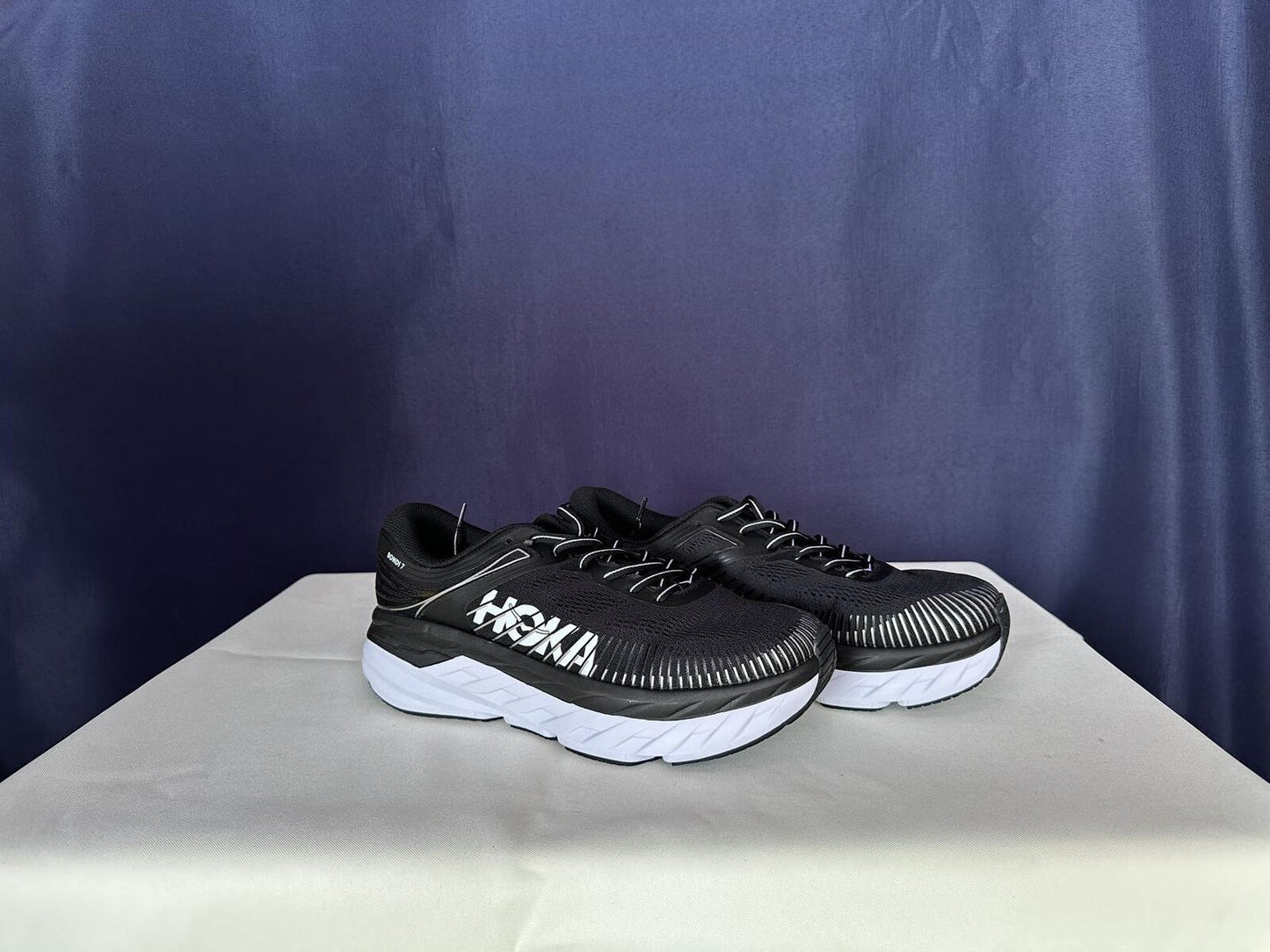 Size 11D - Hoka Men Bondi 8 Sharkskin Harbor Mist Sneakers