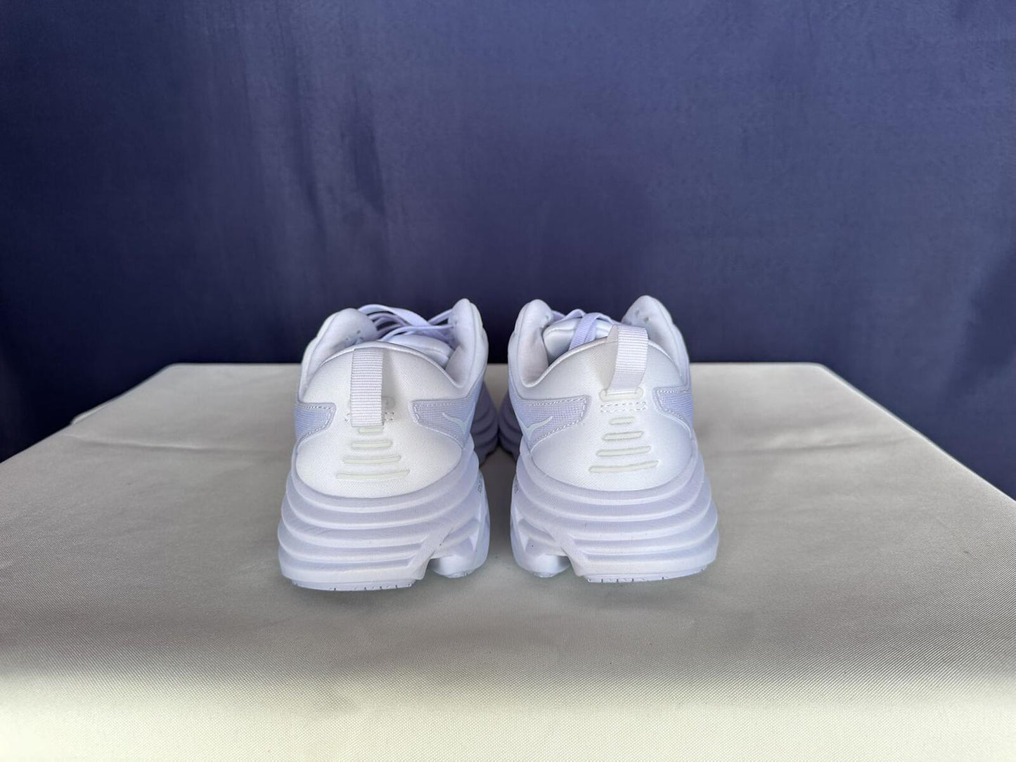 Size 9.5D - Hoka Men Bondi 8 White/White Mens Sneakers Shoes