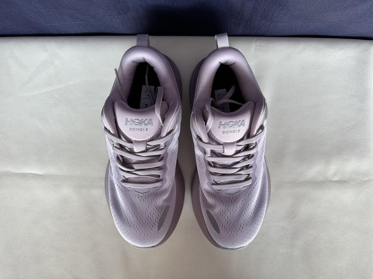 Size 6.5B - Hoka Women Bondi 8 Lilac Marble/Elderberry Sneakers