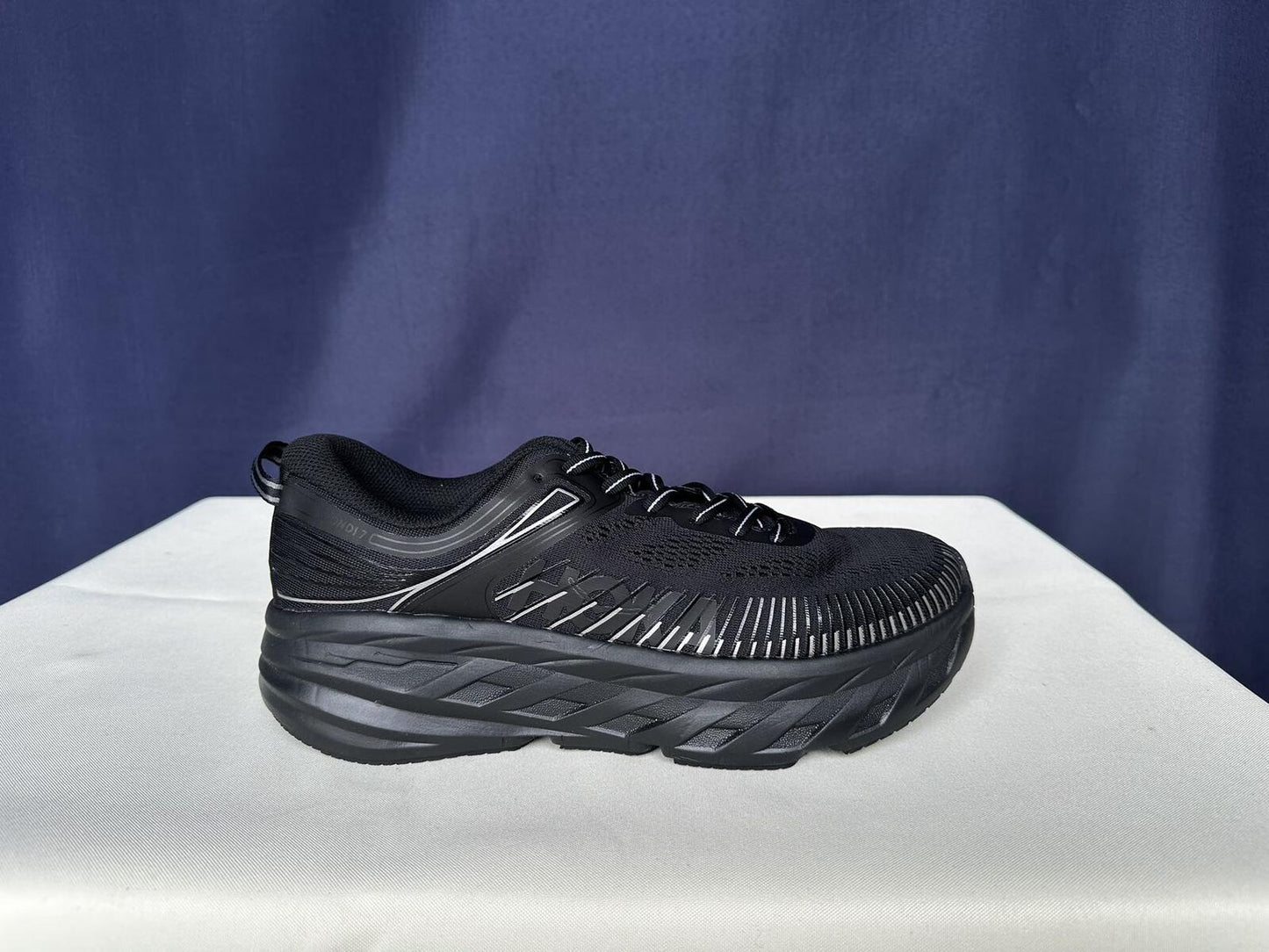 Size 10 - Hoka Women Bondi 7 Black Black Running Shoes Sneakers