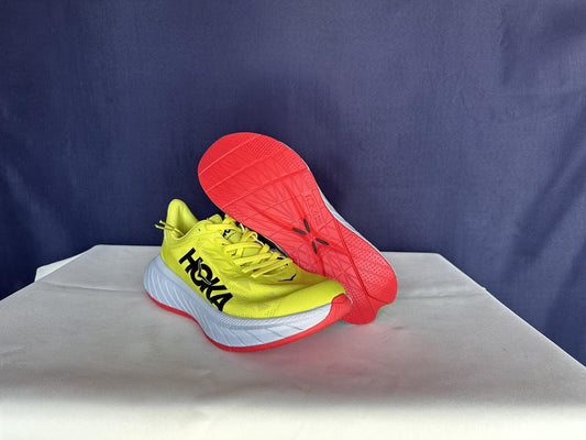 Size 8D -Hoka Men Carbon X 2 Evening Primrose Fiesta Sneakers