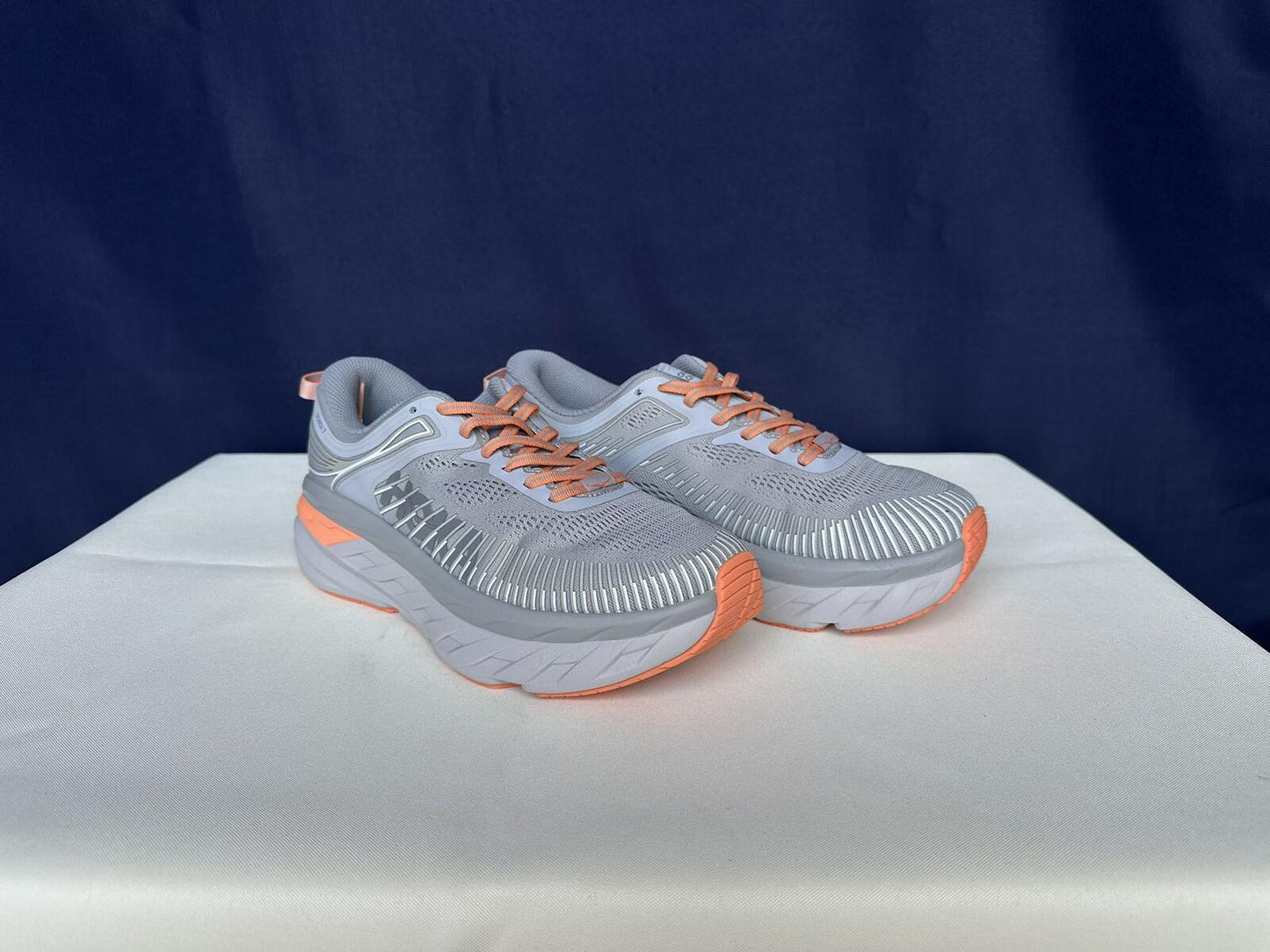 Size 8.5- Hoka Women Bondi 7 Harbor Mist Sharkskin Sneakers