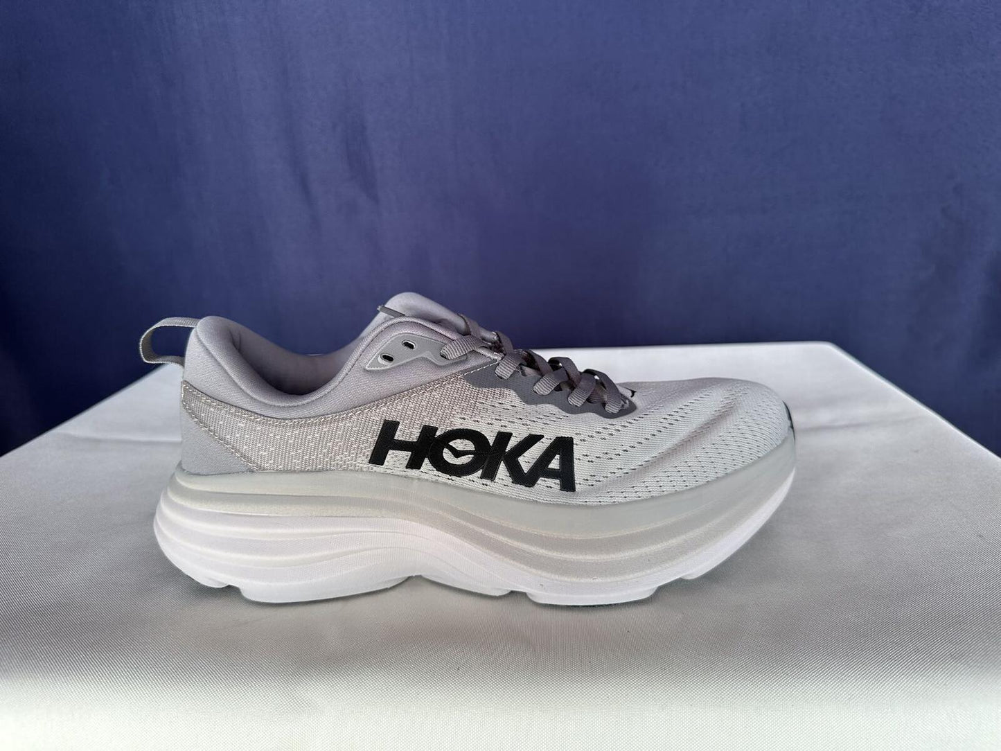 Size 8.5D - Hoka Men Bondi 8 Sharkskin Harbor Mist Sneakers