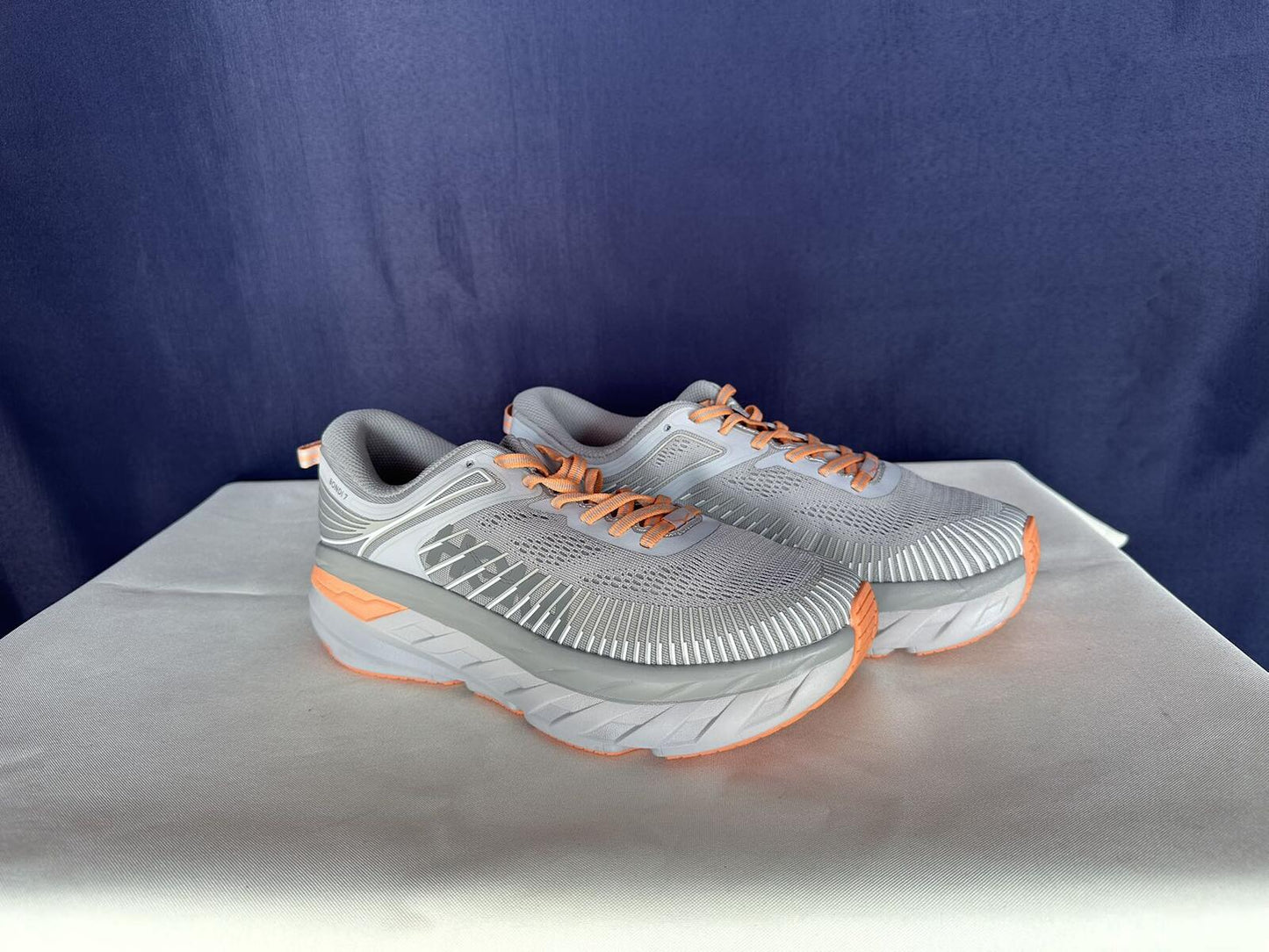 Size 9.5 - Hoka Women Bondi 7 Harbor Mist Sharkskin Sneakers
