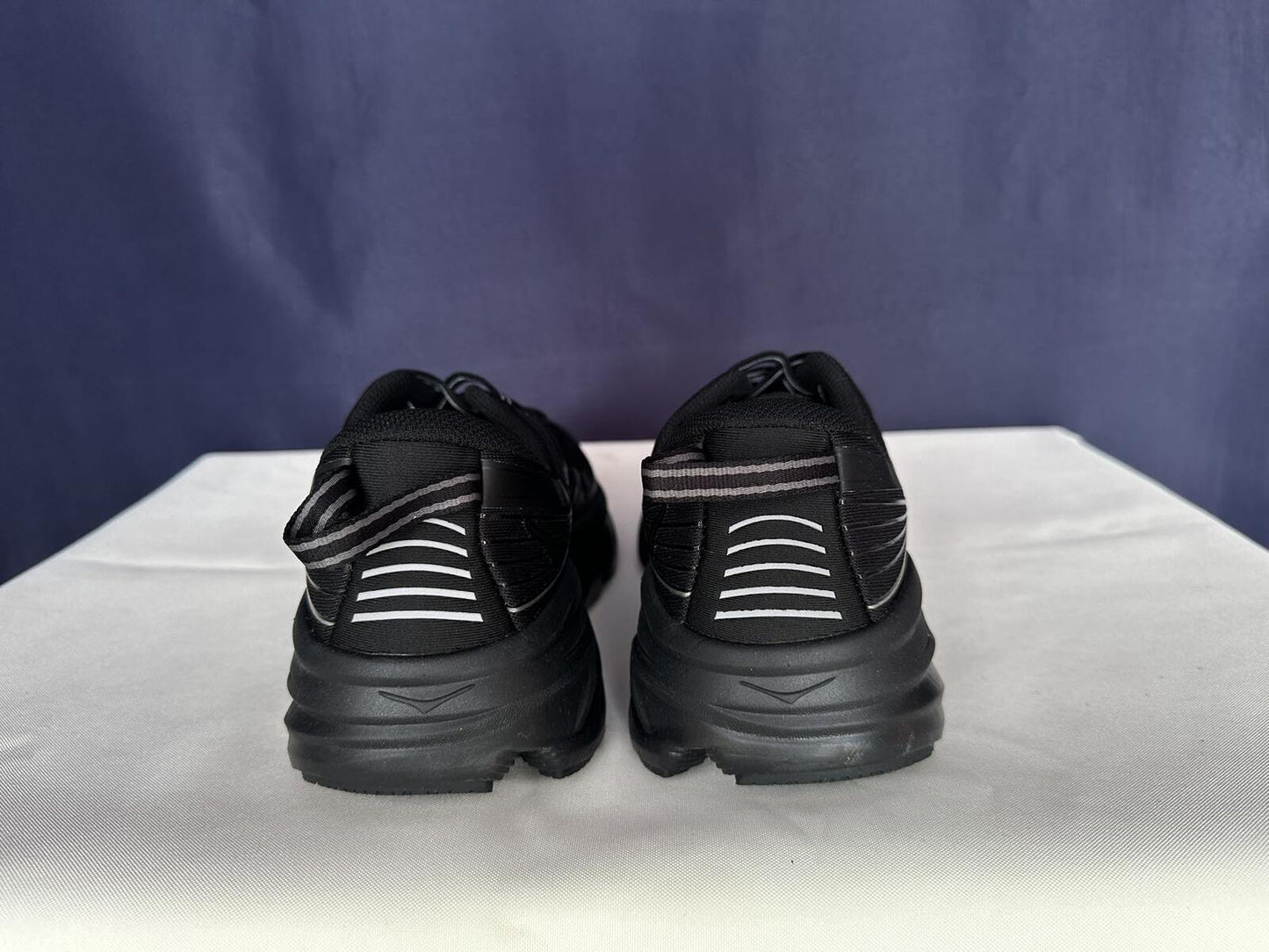 Size 10- Hoka Women Bondi 7 Black Black Running Shoes Sneakers