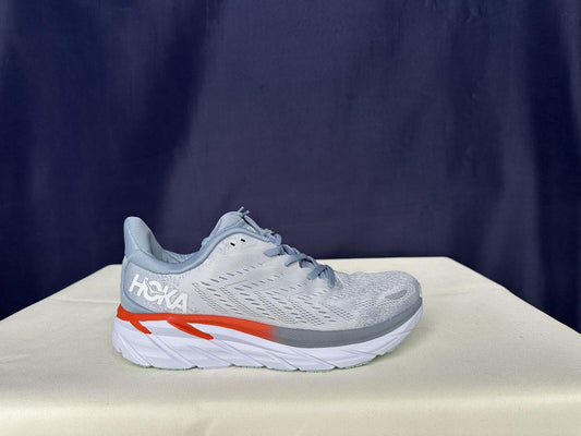 Size 10.5B - Hoka Women Clifton 8 Blue Fog/Plein Air Sneakers