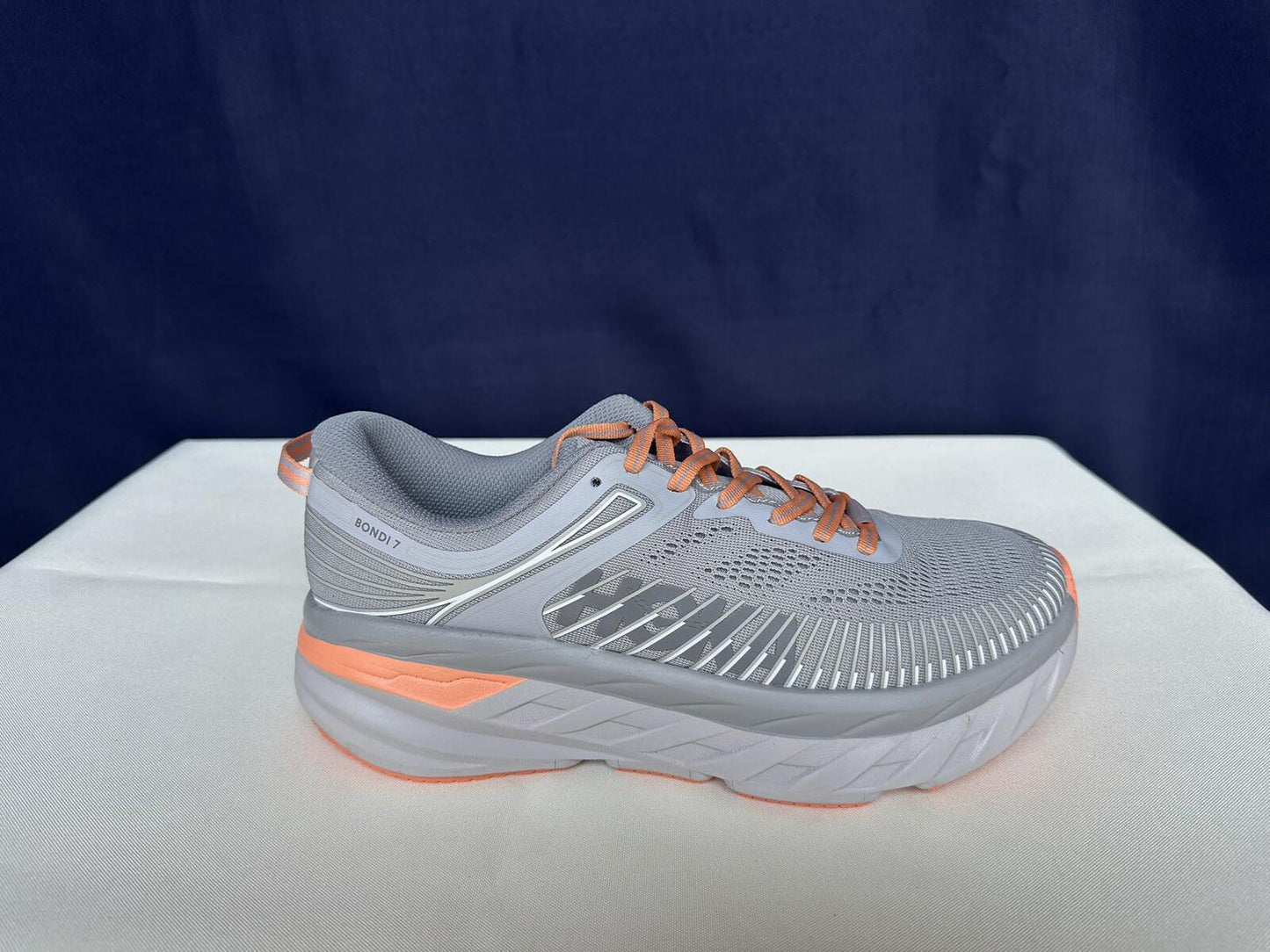 Size 9.5- Hoka Women Bondi 7 Harbor Mist Sharkskin Sneakers