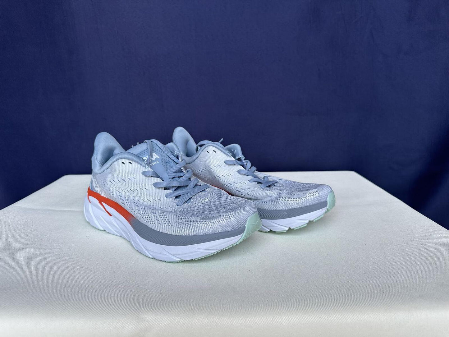 Size 8B - Hoka Women Clifton 8 Blue Fog/Plein Air Sneakers