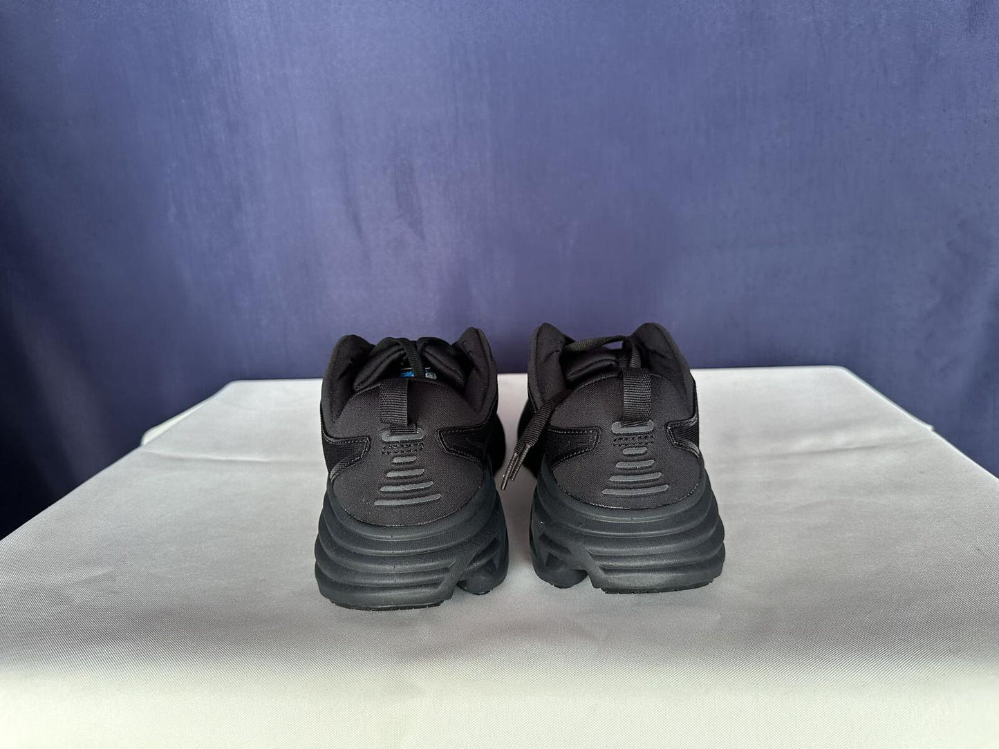 Size 10.5B - Hoka Women Bondi 8 Black Running Shoes Sneakers