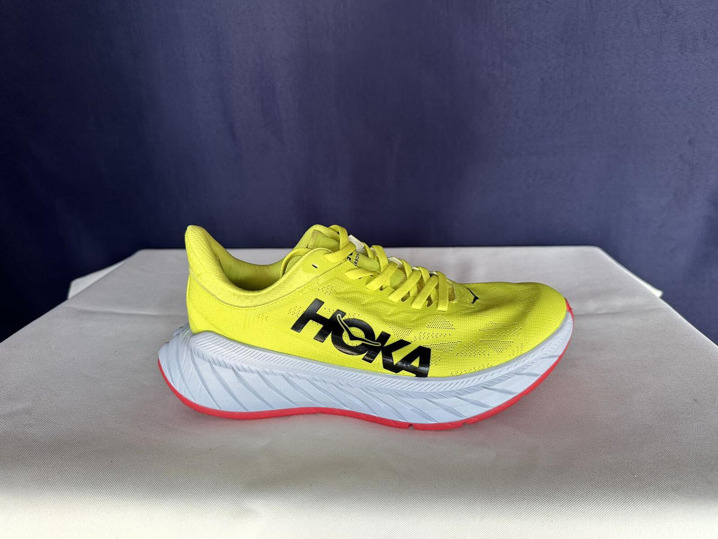 Size 8D -Hoka Men Carbon X 2 Evening Primrose Fiesta Sneakers