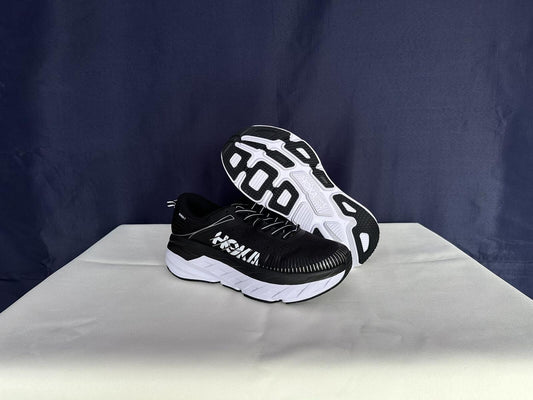 Size 7.5- Hoka Women Bondi 7 Black White Running Shoes Sneaker