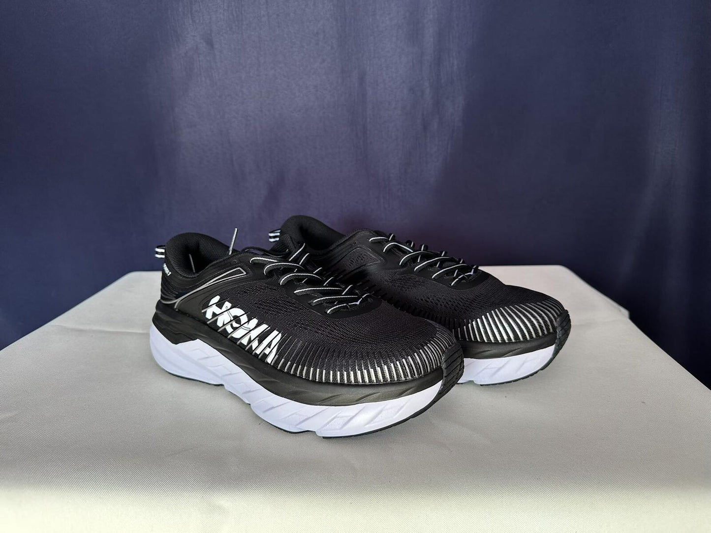 Size 9.5 - Hoka Women Bondi 7 Harbor Mist Sharkskin Sneakers